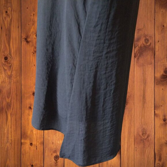 Maurices Women's Small Dark Gray V-Neck Long Balloon Sleeve Blouse Pullover - Picture 3 of 6